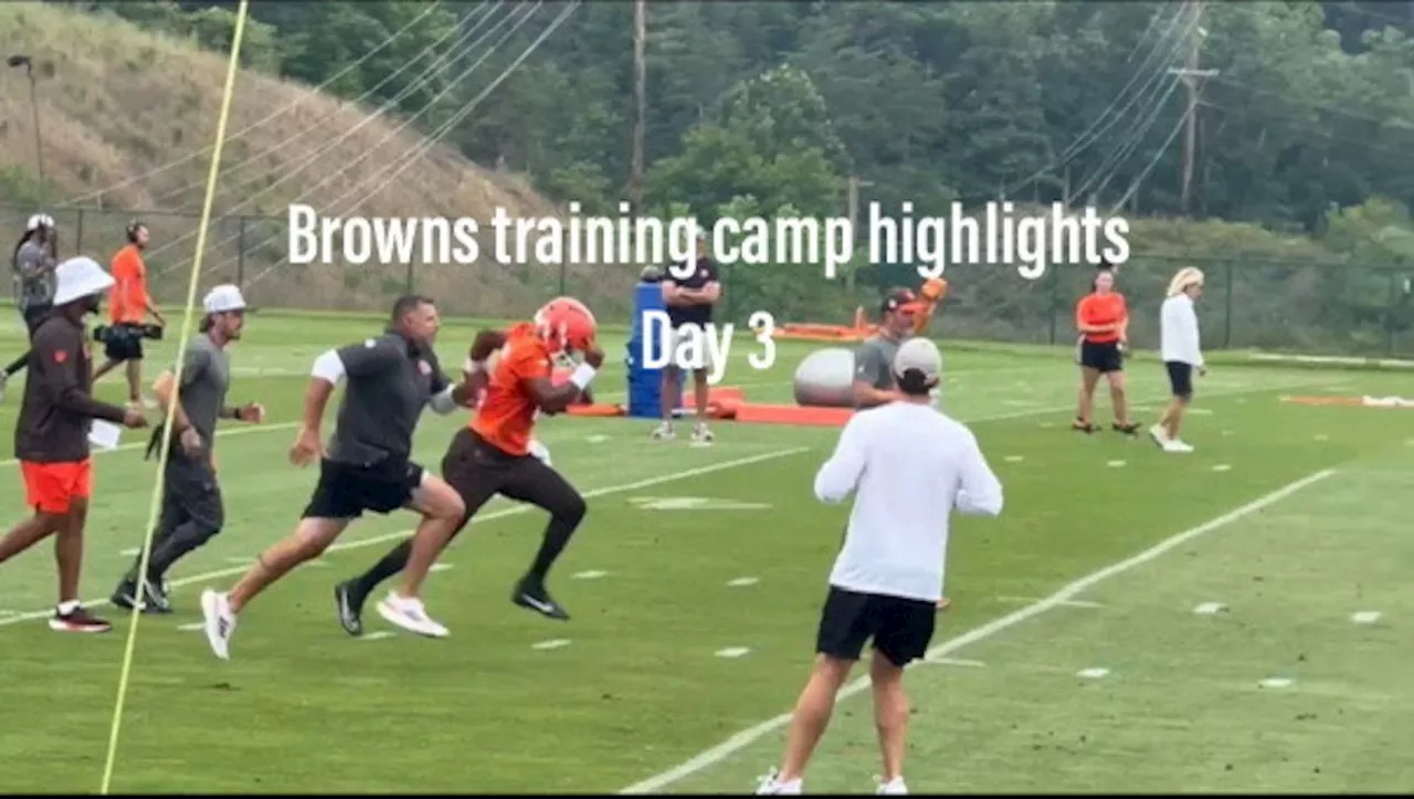 Watch Mike Vrabel race Jameis Winston and more Browns training camp highlights from Day 3 (Video)