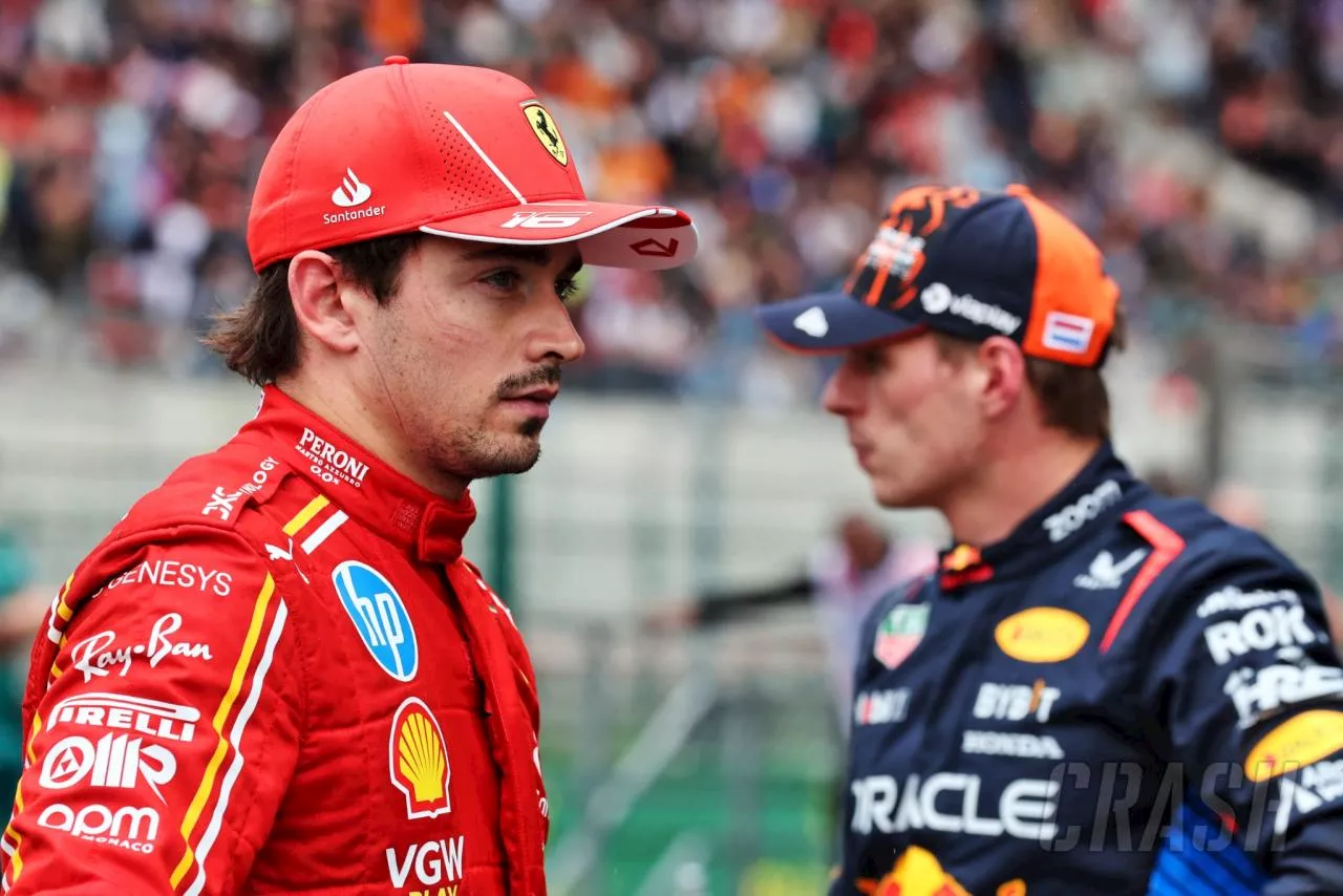 Max Verstappen fastest but Charles Leclerc on pole at F1 Belgian GP