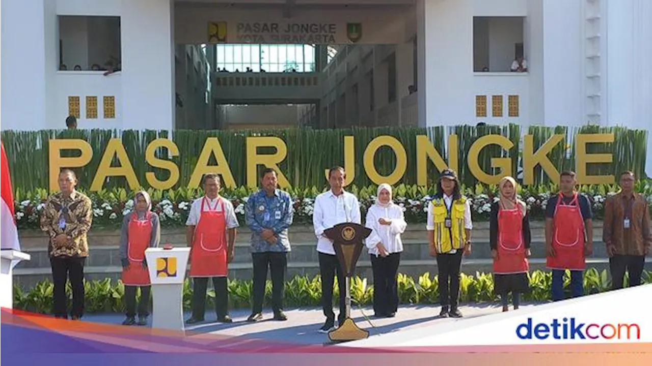 Resmikan Rehabilitasi Pasar Jongke Senilai Rp 124 M, Jokowi: Mal Saja Kalah