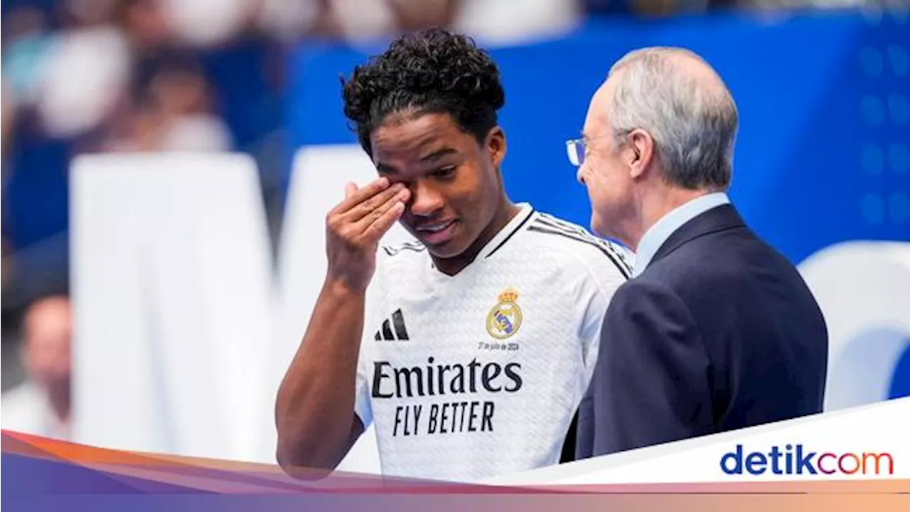 Tangis Bahagia Endrick usai Diperkenalkan sebagai Pemain Baru Madrid