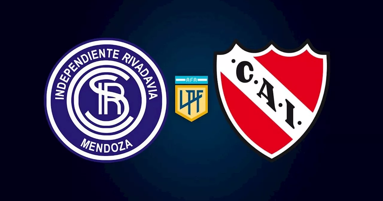 Independiente Rivadavia vs. Independiente, por la Liga Profesional: hora, cómo ver y formaciones