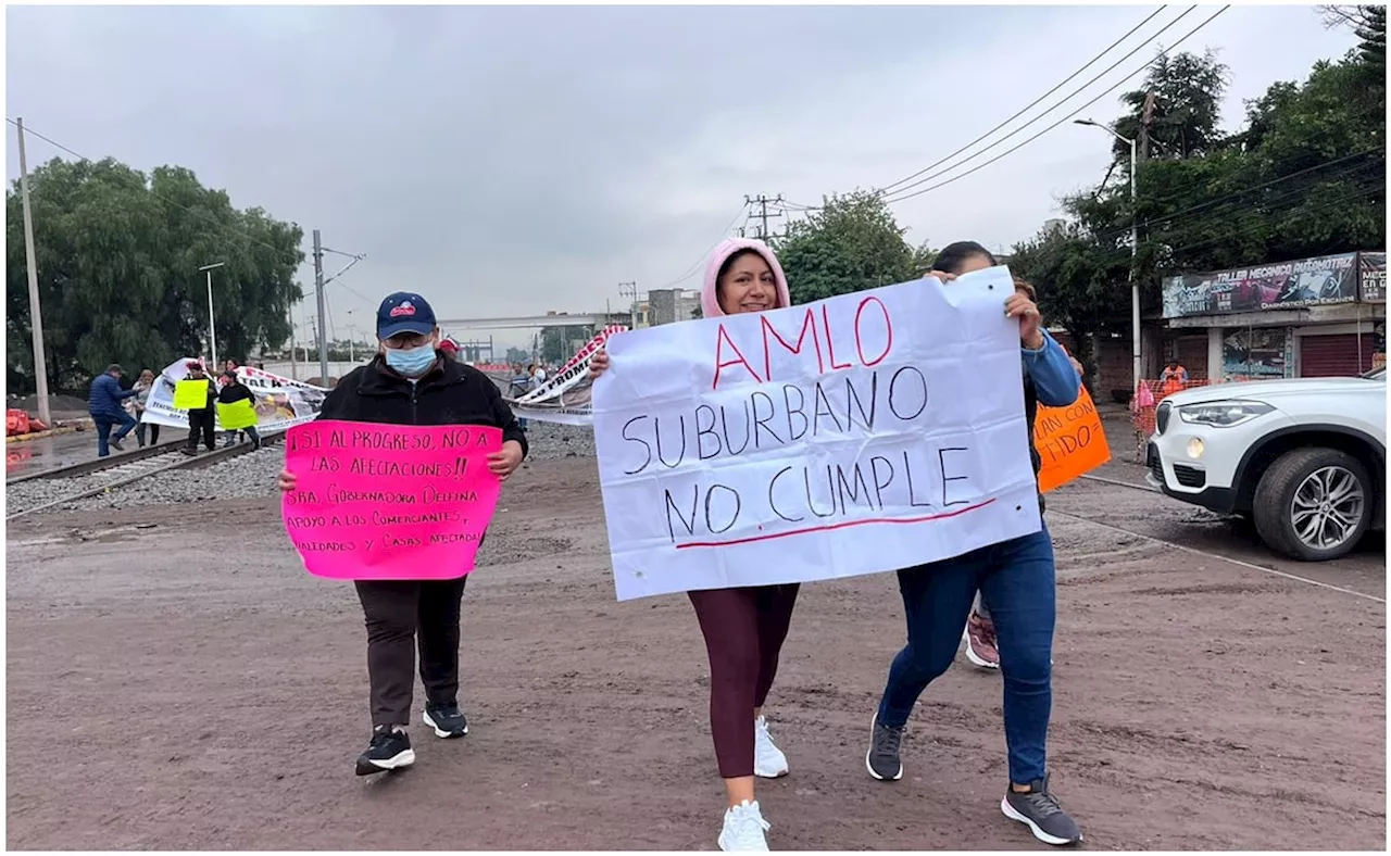 Tren Suburbano: obras de ampliación al AIFA siguen detenidas; vecinos exigen ser escuchados