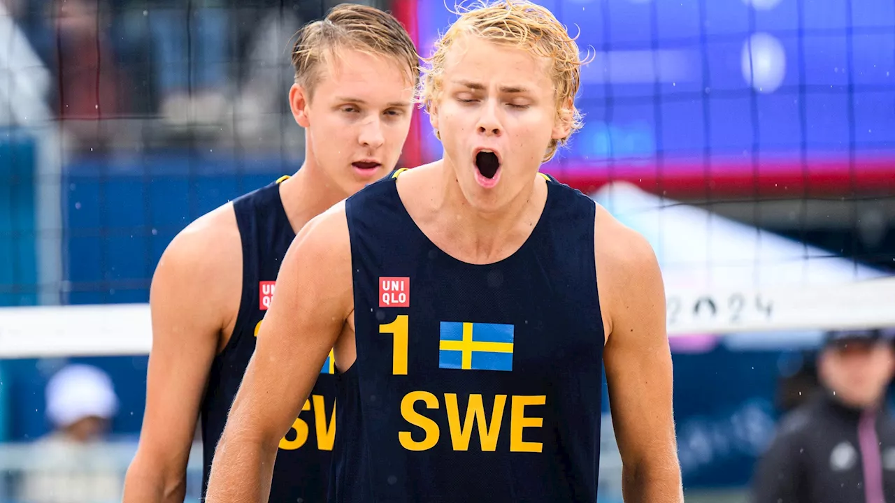 David Åhman och Jonatan Hellvig vann första OS-matchen