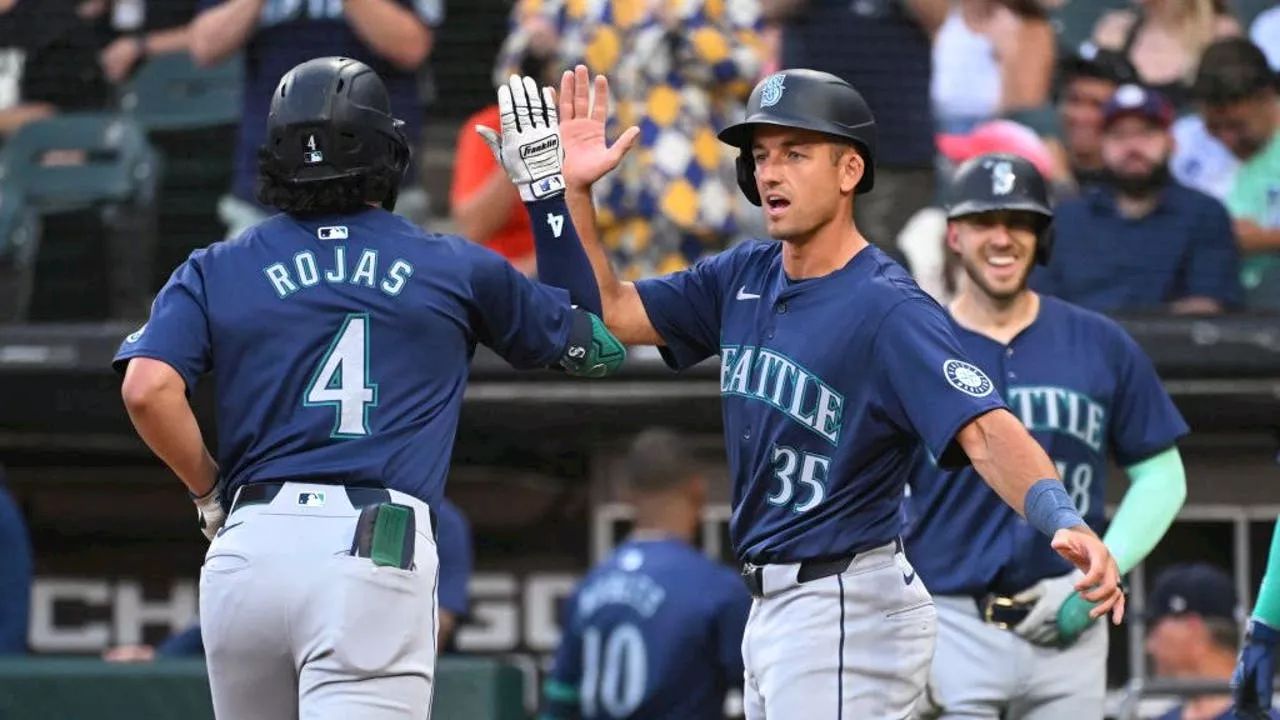 Rojas, Moore, Robles hit consecutive HRs in 1st, Seattle Mariners beat White Sox 10-0