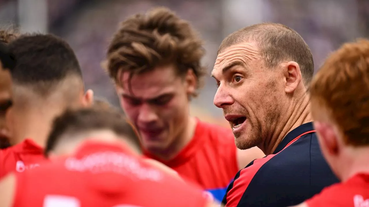 ‘Lay off him’: Dees star ‘not going anywhere’ as coach fires up over trade rumours