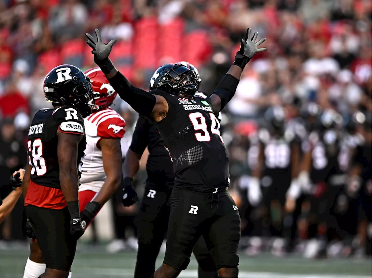 Redblacks roll over Stampeders 33-6, remain unbeaten at home