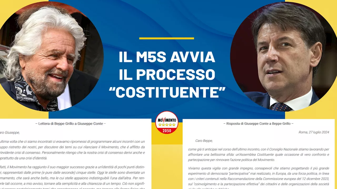 Lettera e controlettera. Botte da orbi fra Grillo e Conte. Il motivo? La Costituente M5s