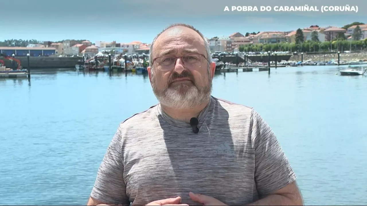 Andrés Paz, capitán de un barco gallego, explica los peligros del mar