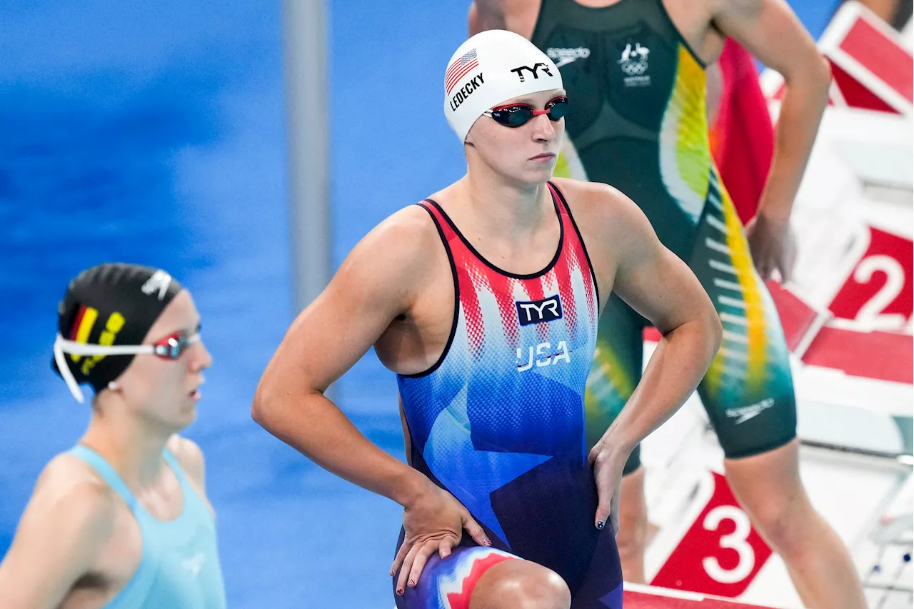 Ledecky arranca natación olímpica con el mejor tiempo en preliminares de 400 libres