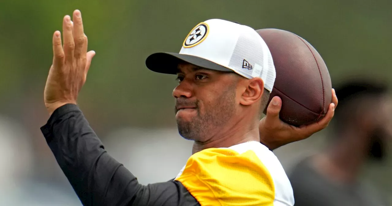 Russell Wilson, marginado de 1ras 2 prácticas de Steelers por problema en pantorrilla