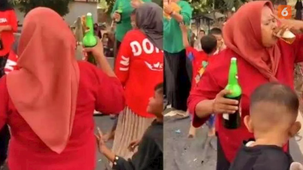 Viral Emak-emak Jeneponto Pesta Miras Sambil Berjoget di Depan Anak-anak