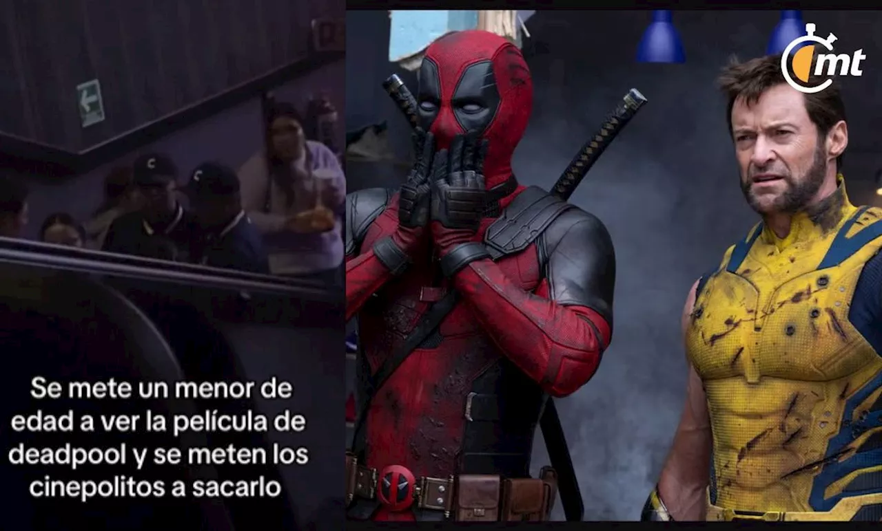 Cinépolis saca a niño de la sala por intentar colarse en función de 'Deadpool & Wolverine'