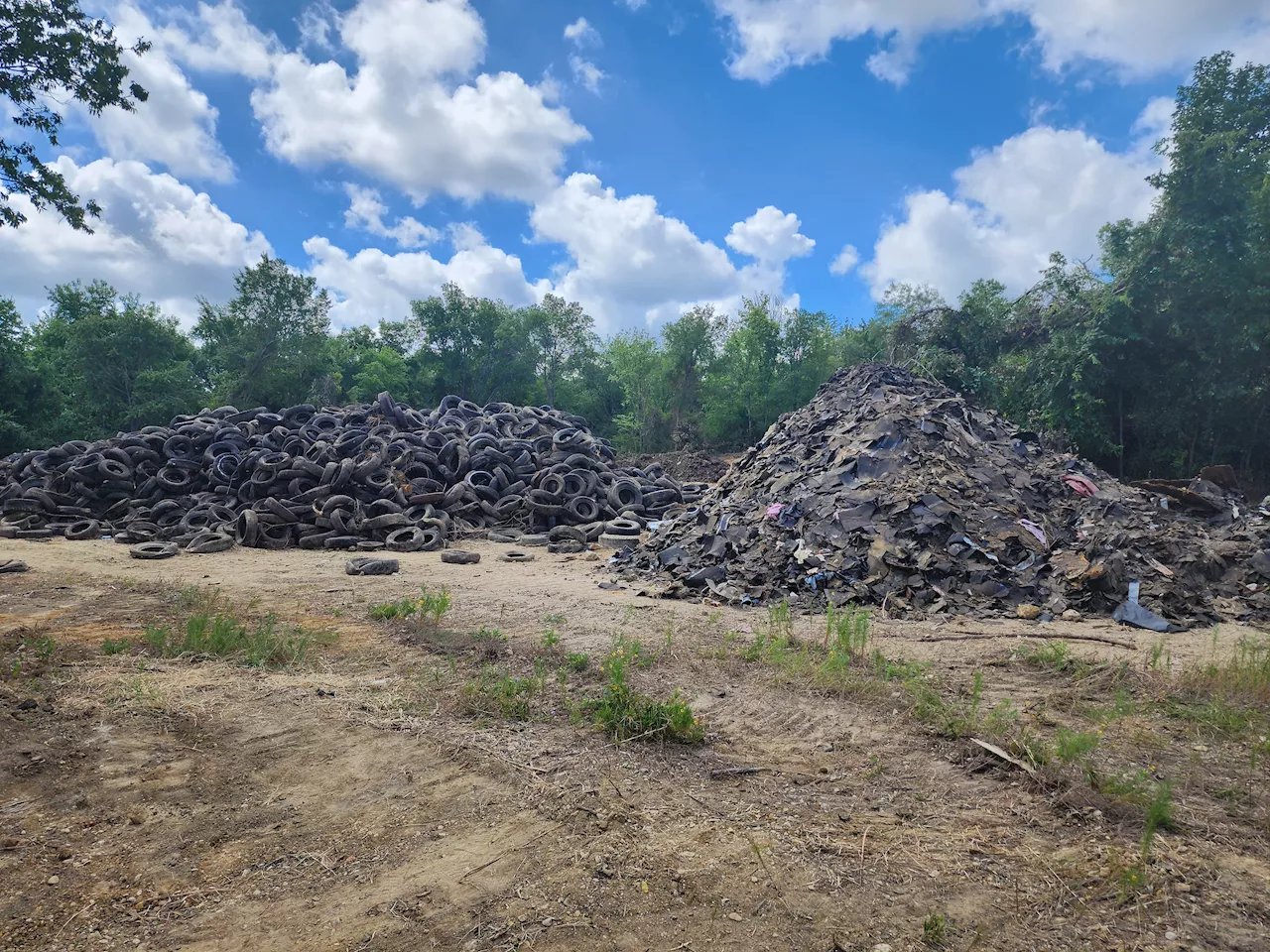 Massive illegal dump site being cleared in Fort Worth