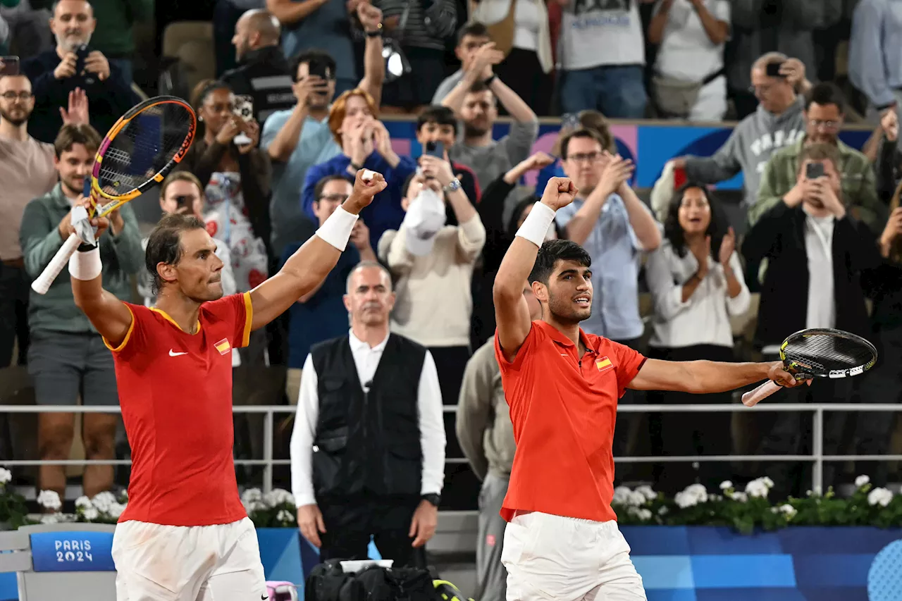 Rafael Nadal and Carlos Alcaraz start the Paris Olympics with a doubles victory