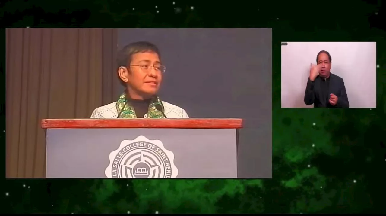 Maria Ressa to Benilde Class of 2024: You’re firefighters, ‘architects of a new world’