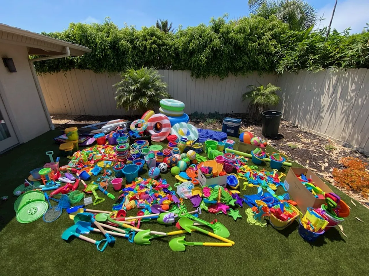 ‘It’s too much’: La Jolla Shores woman collects garageful of toys left on beach