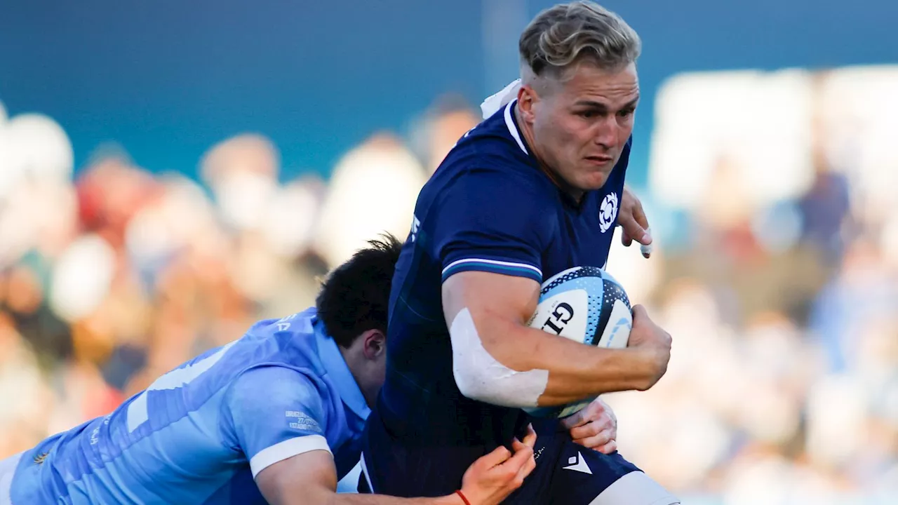 Duhan Van der Merwe breaks Scotland try-scoring record in 31-19 victory over Uruguay