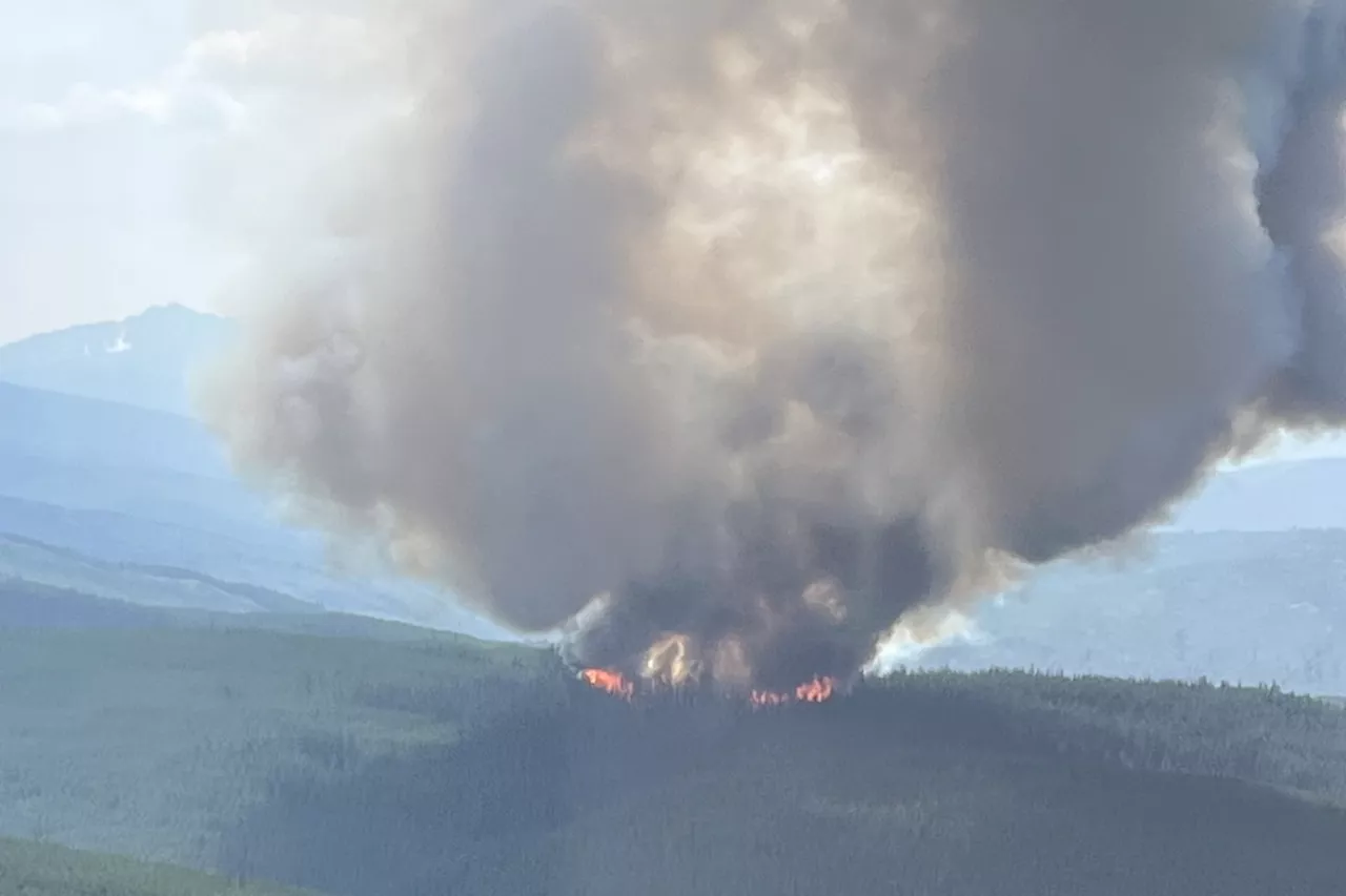 Wildfire south of Princeton mapped at close to 1,800 hectares