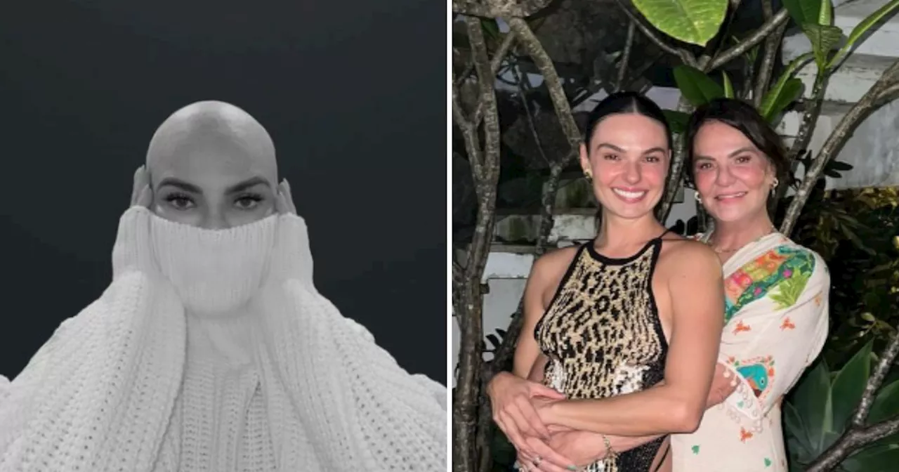 Após descobrir câncer, mãe de Isis Valverde raspa cabeça e reflete sobre momento: ‘Acontecimento calmo’