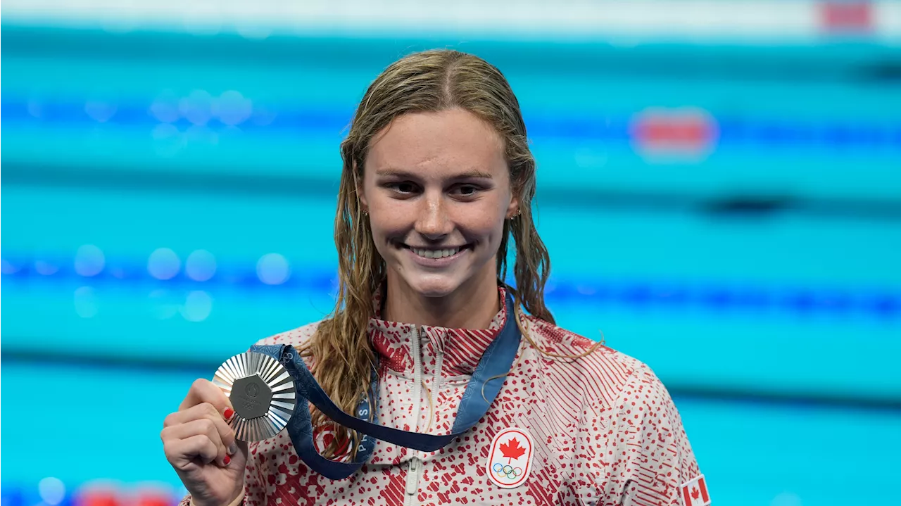 McIntosh takes silver in 400m freestyle for Canada’s first medal at Paris Olympics