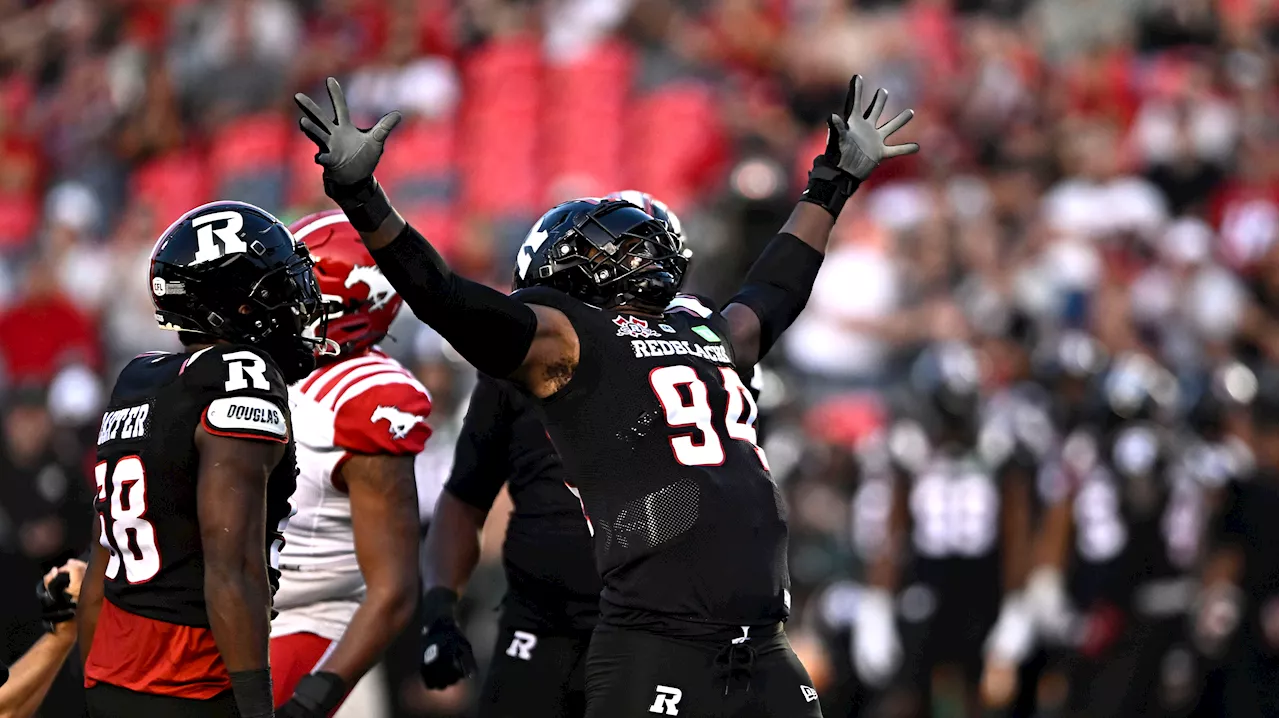 Redblacks roll over Stampeders, remain unbeaten at home