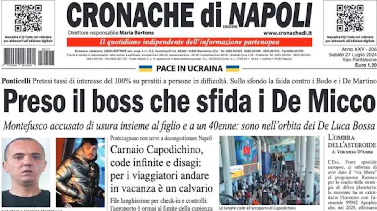 Cronache di Napoli in apertura: 'Osimhen affare congelato, parola a capitan Di Lorenzo'