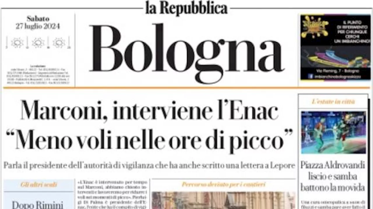 La Repubblica (Bologna) con la carica di Fenucci: 'Coppa Italia, proviamoci'