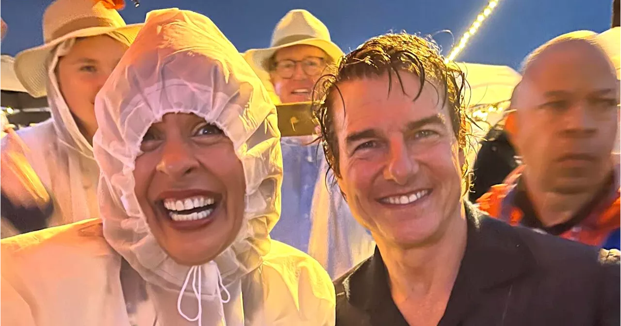 Hoda Kotb Meets Tom Cruise in the Rain at Paris Olympics