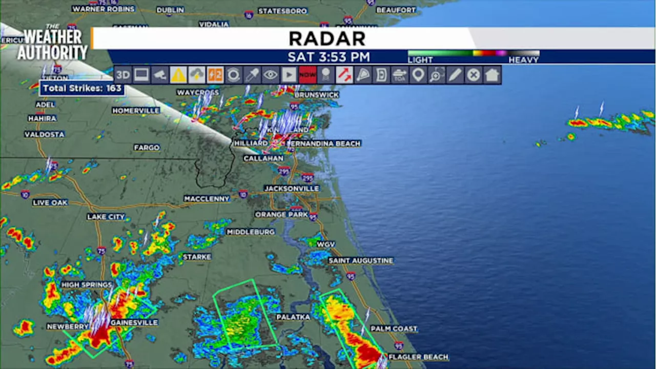 LIVE RADAR: Isolated storms this afternoon for Southeast Georgia and Northeast Florida