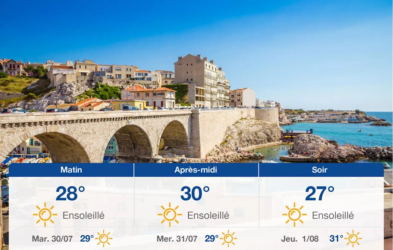 Météo Marseille: prévisions du lundi 29 juillet 2024