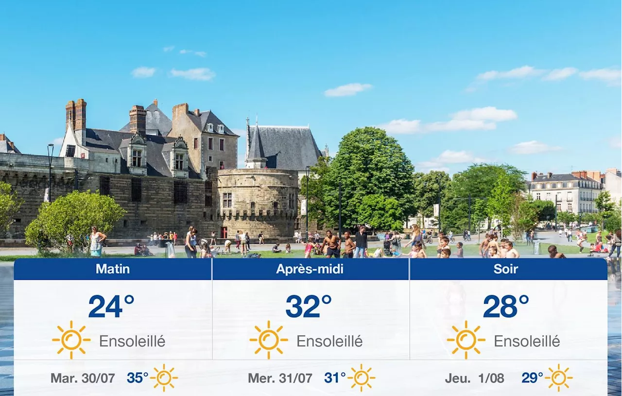 Météo Nantes: prévisions du lundi 29 juillet 2024