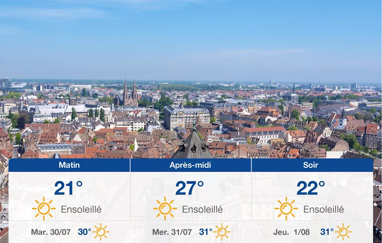 Météo Strasbourg: prévisions du lundi 29 juillet 2024