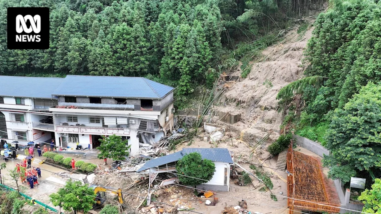 Mudslide in China kills 15 as clean-up from Typhoon Gaemi continues in Taiwan