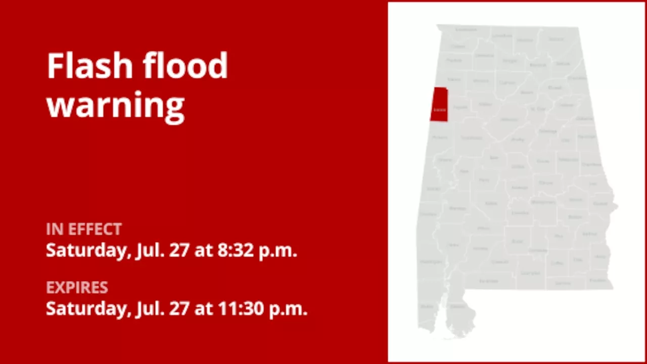 Flash flood warning issued for Lamar County Saturday night