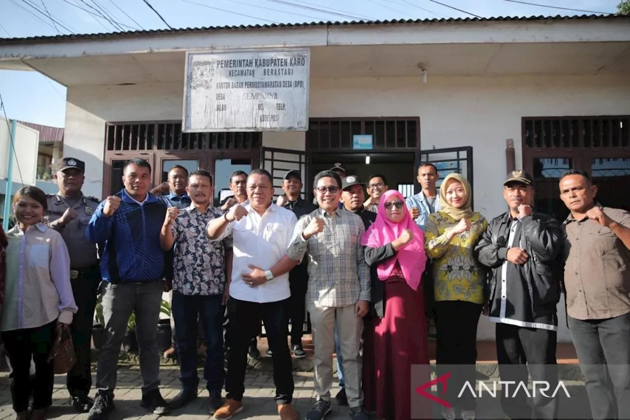 Mendes apresiasi Desa Sempajaya di Karo yang sukses kelola dana desa