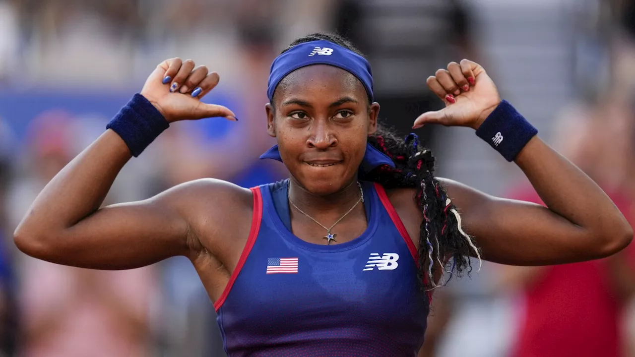 Olympics tennis: Coco Gauff wins quickly at the Paris Games