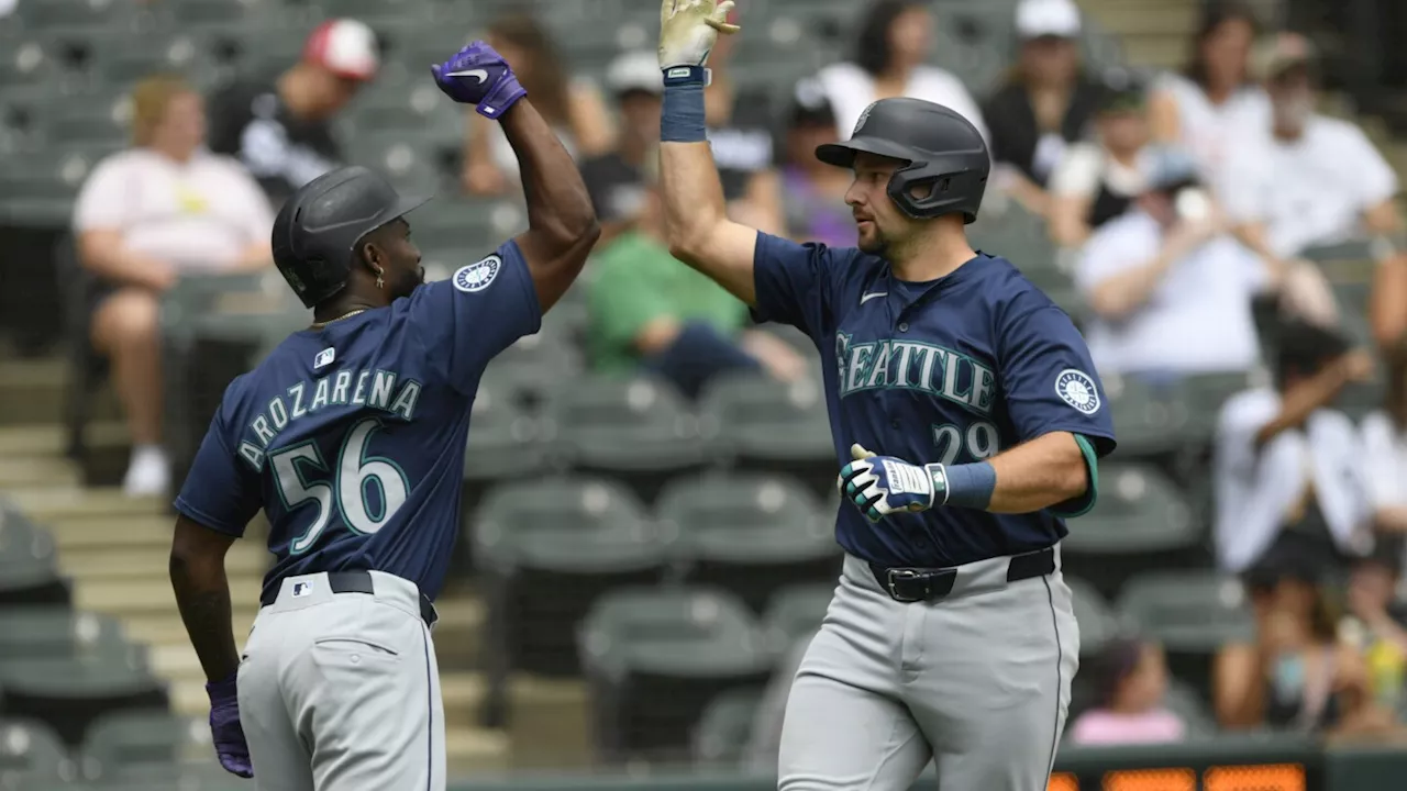 Raleigh homers again as the Mariners complete a three-game sweep of the White Sox in a 6-3 win