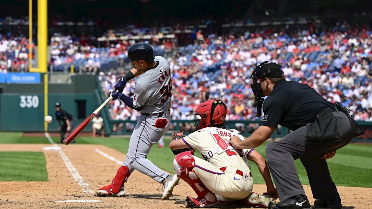 Steven Kwan's solo homer, Jhonkensy Noel's 3-run shot power Guardians past Phillies 4-3