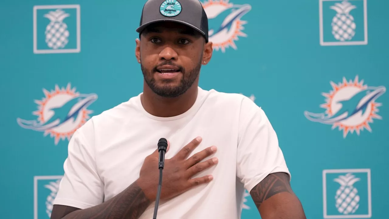 Tua Tagovailoa eager to help Dolphins end playoff drought after signing extension