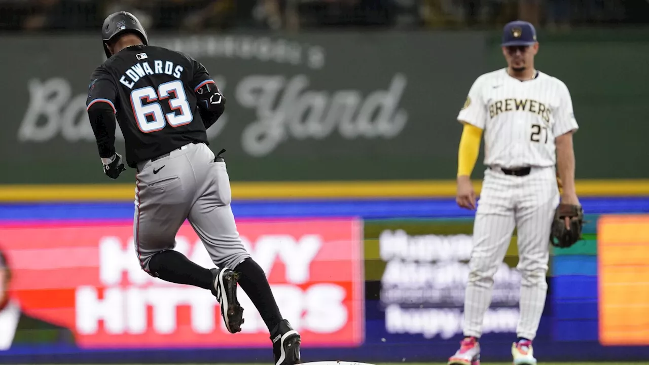 Xavier Edwards becomes second Marlins player ever to hit for the cycle