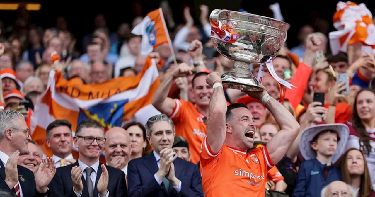 Photos: Armagh get their hands on the Sam Maguire after 22-year wait