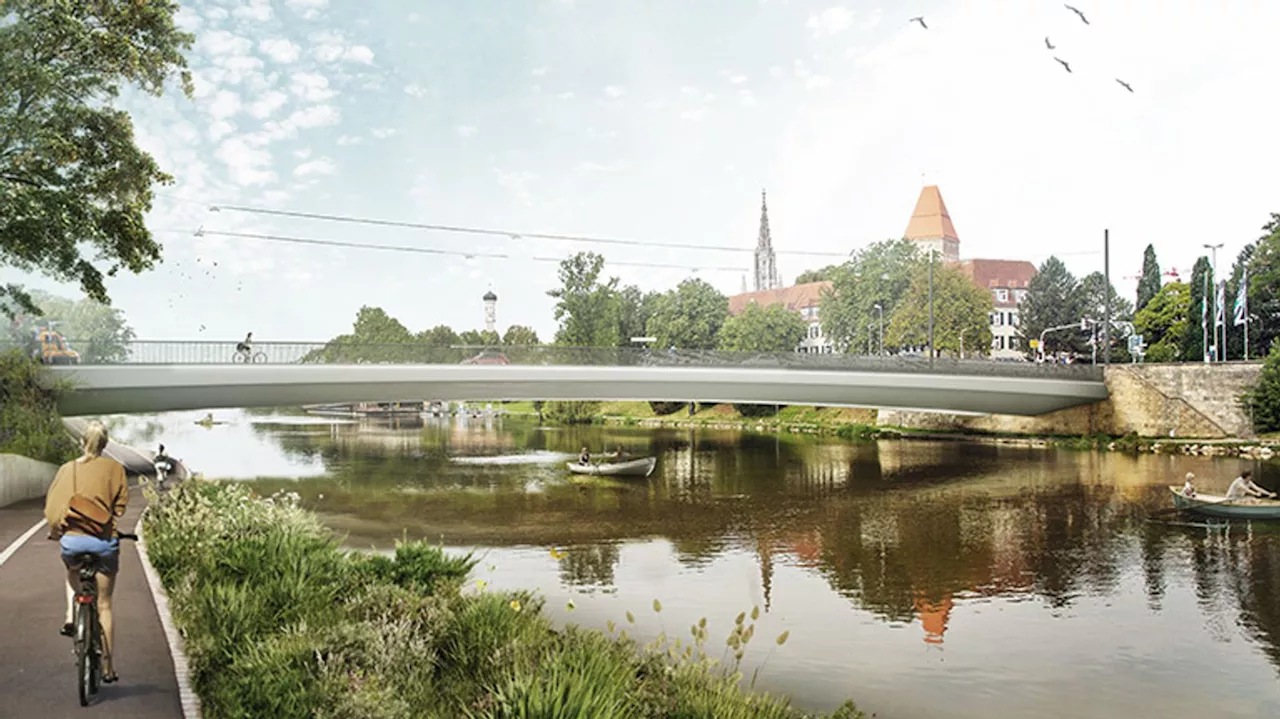 Grundstein gelegt für neue Gänstor-Brücke von Neu-Ulm nach Ulm