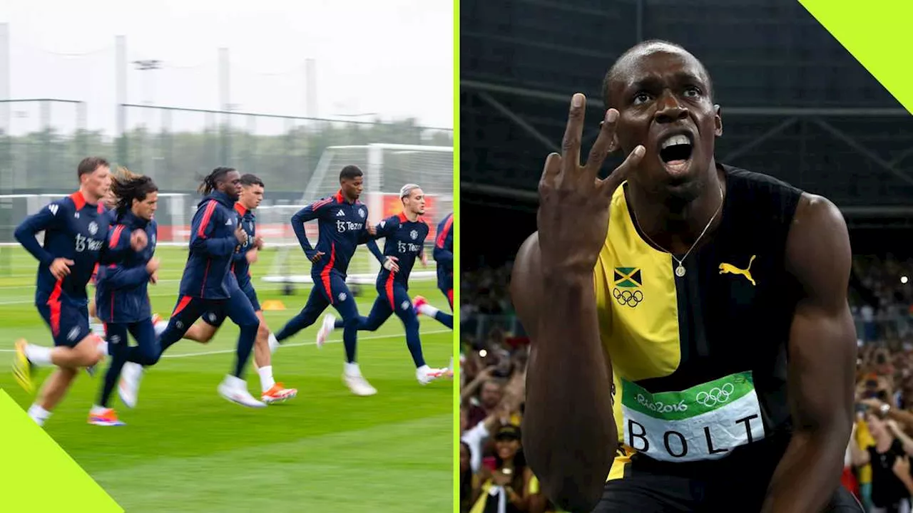 Usain Bolt Picks One Manchester United Player Who Could Challenge Him in a Sprint