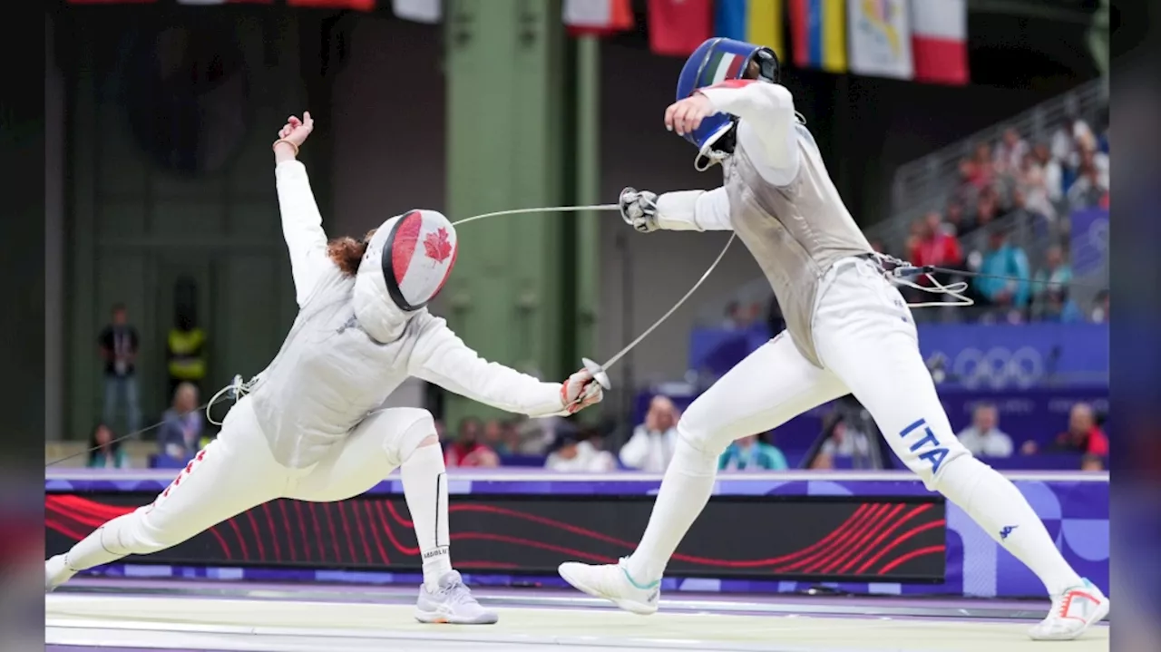 Calgary's Eleanor Harvey takes the bronze to win Canada's first Olympic fencing medal