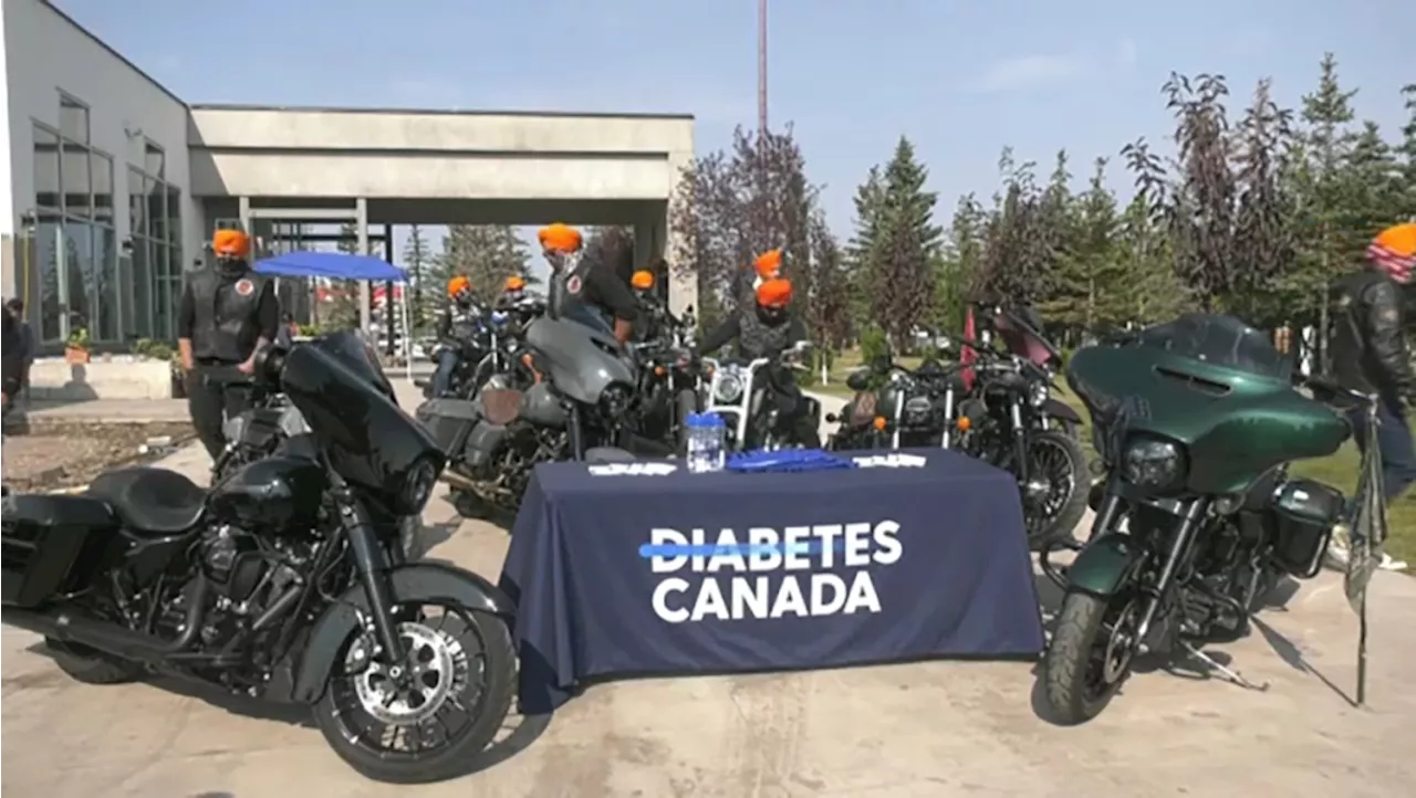 Sikh bikers across Canada rally to raise funds and awareness for diabetes research