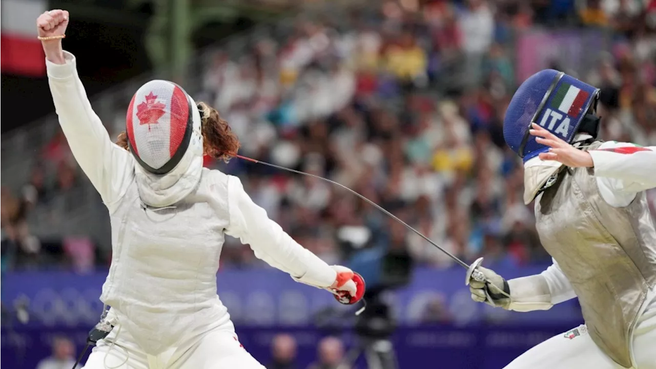 Canadian fencer Eleanor Harvey claims Olympic bronze in Paris