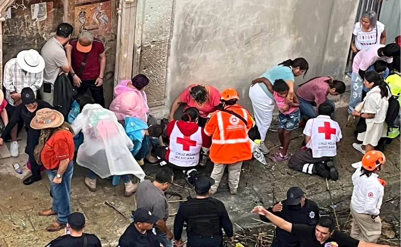 Explosión de pirotecnia previo a la Guelaguetza en Oaxaca, deja siete personas heridas, incluyendo una niña