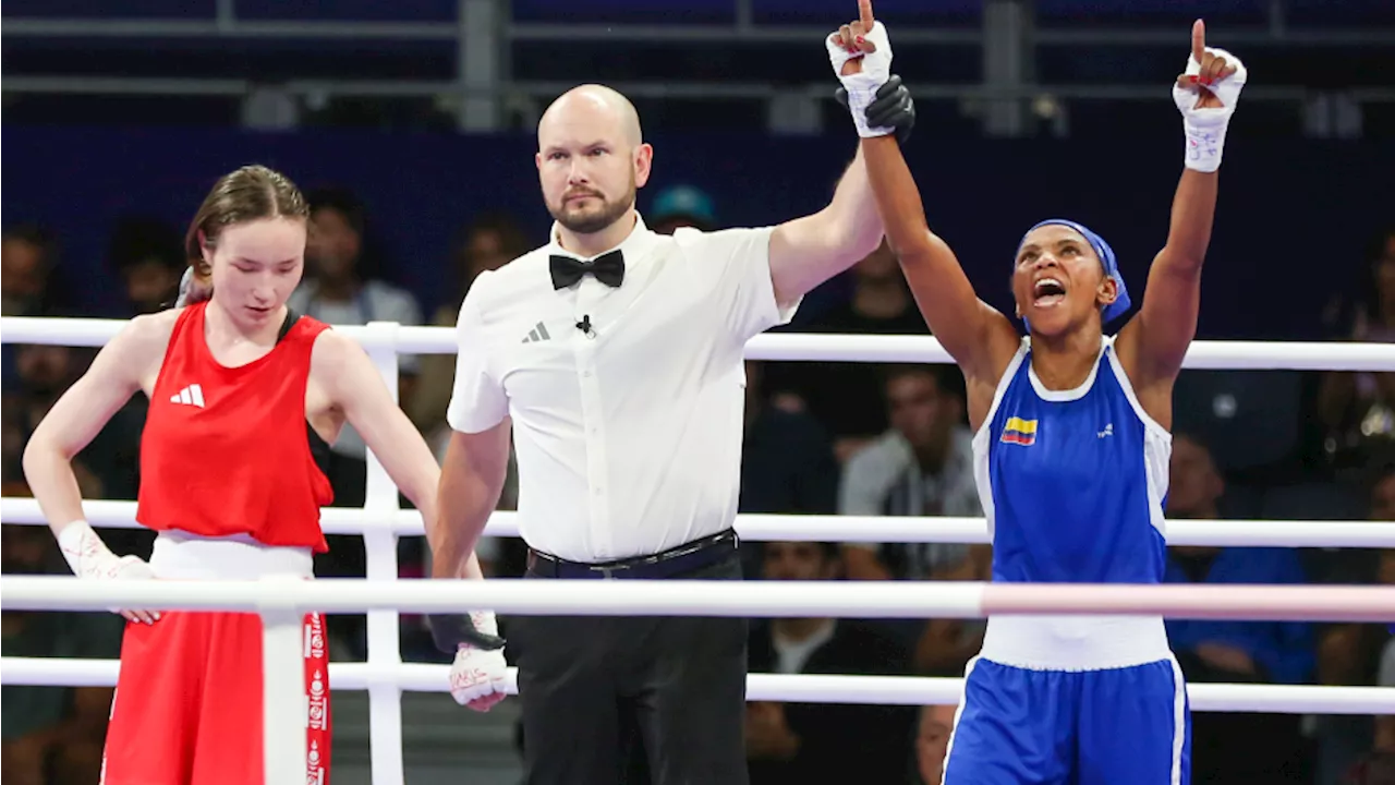 La boxeadora colombiana, Ingrit Valencia, avanza a octavos en París 2024