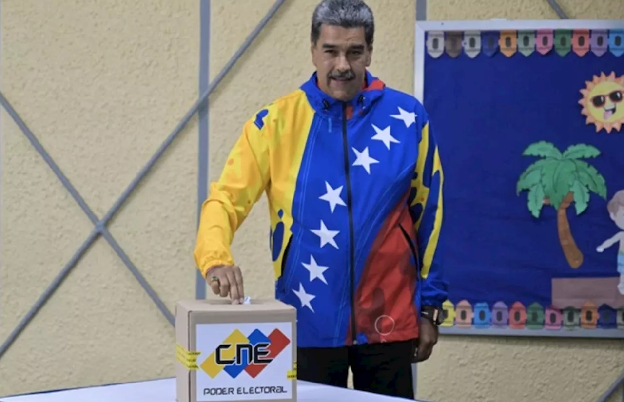 Maduro prometió respetar resultado de elecciones tras votar en Caracas