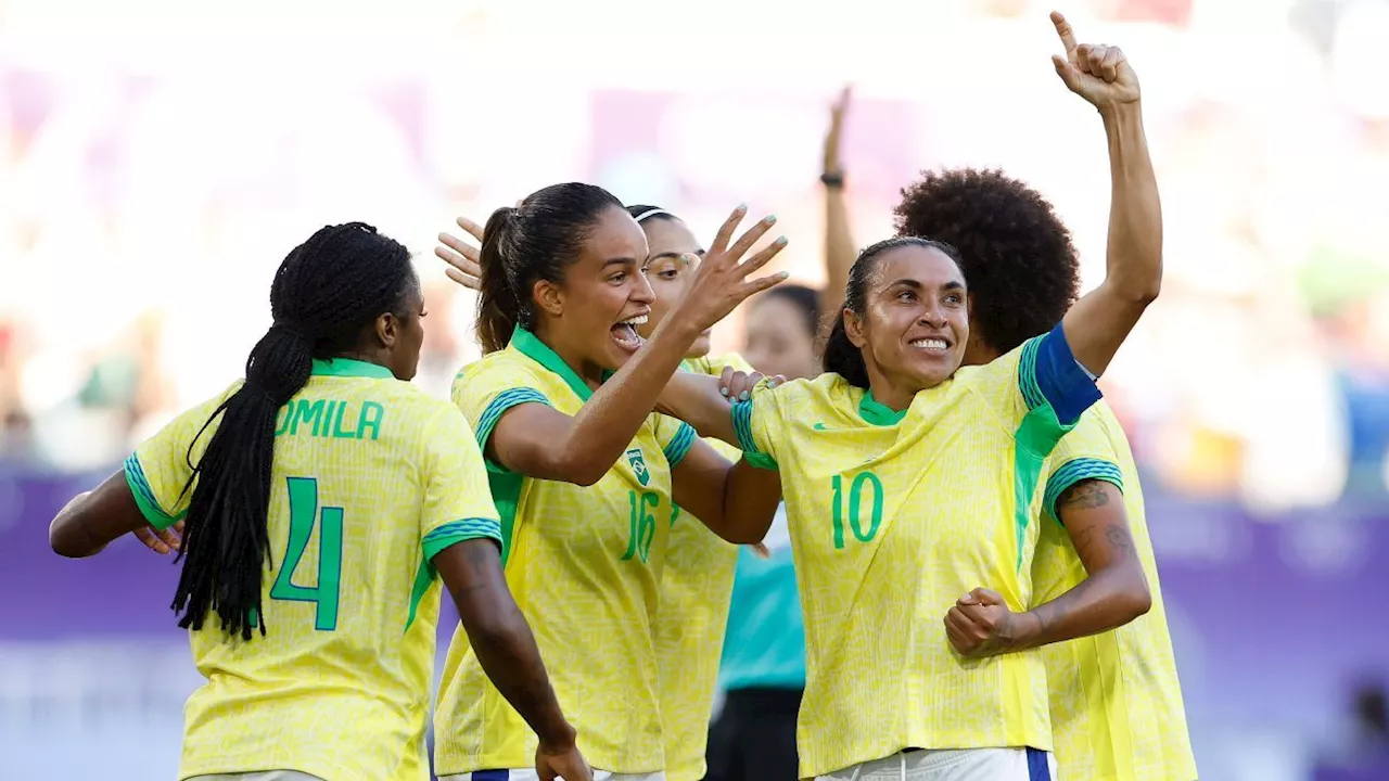 200x Marta: Brasil busca vaga nas quartas nos Jogos de Paris